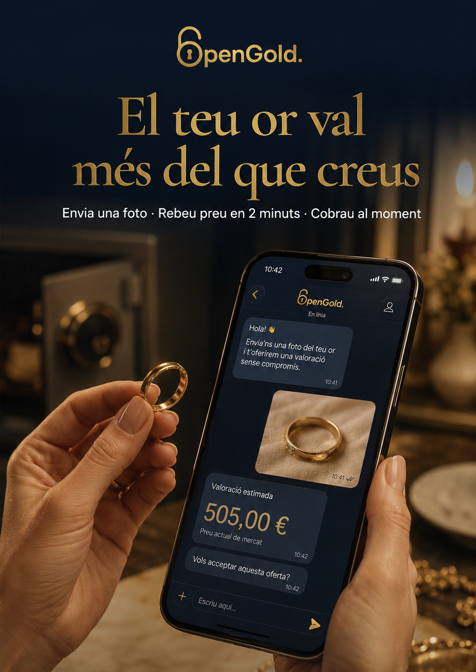 Vende tu oro y plata de forma rápida, segura y online.