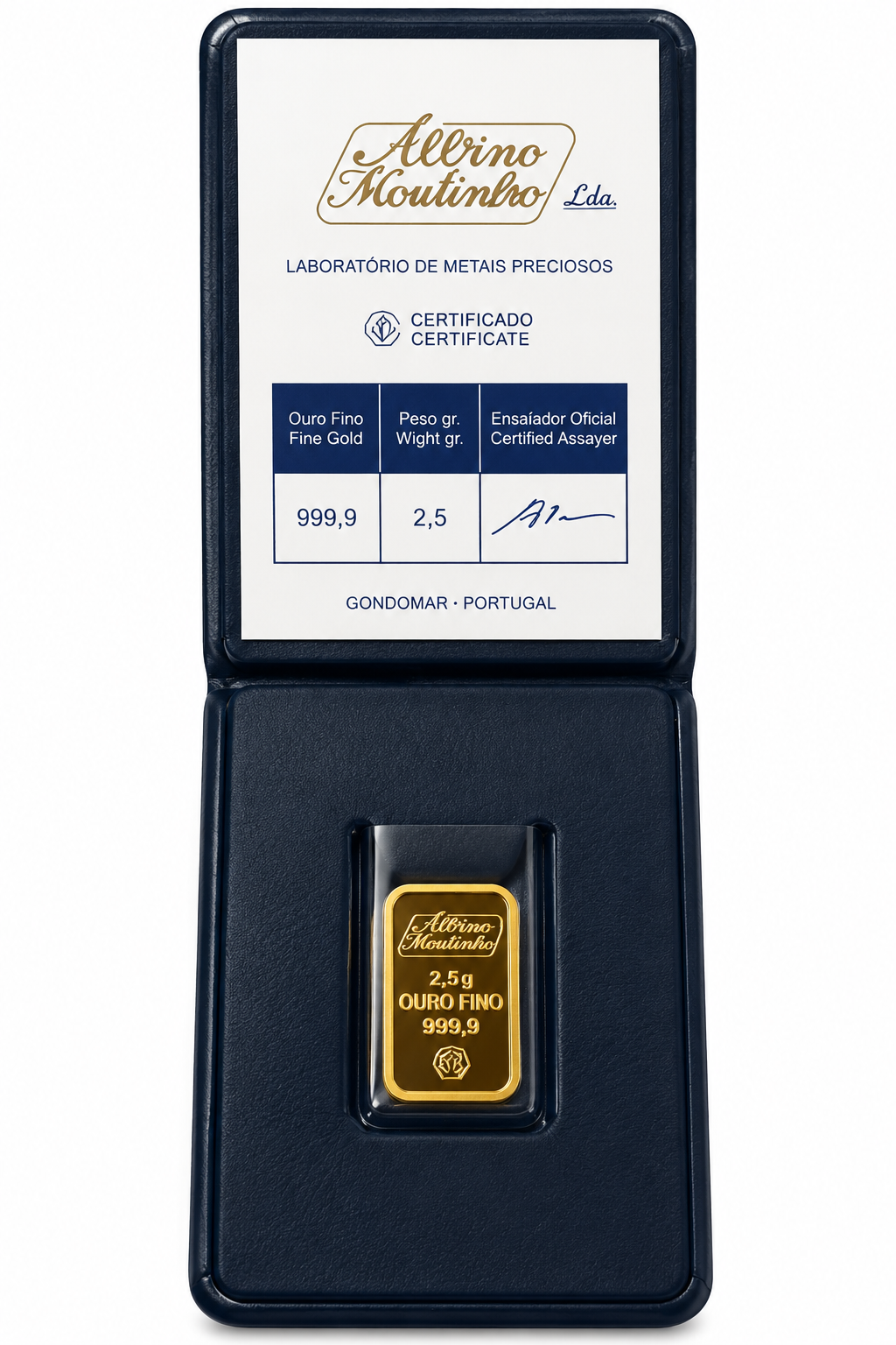 Lingote de Oro Fino 2,5 g · 999,9